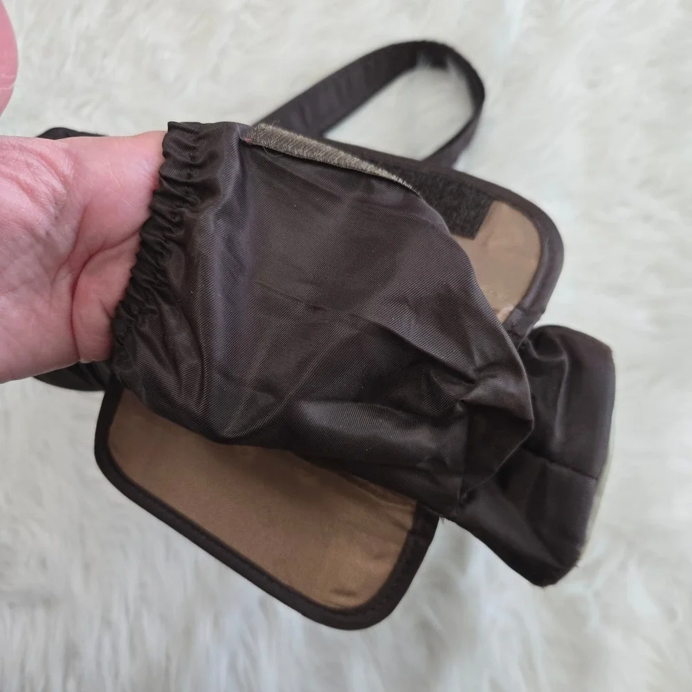 Lug Brown Quilted Crossbody Messenger Bag Travel‎ Organizer Water Bottle Pocket